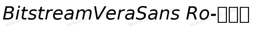 BitstreamVeraSans Ro字体转换